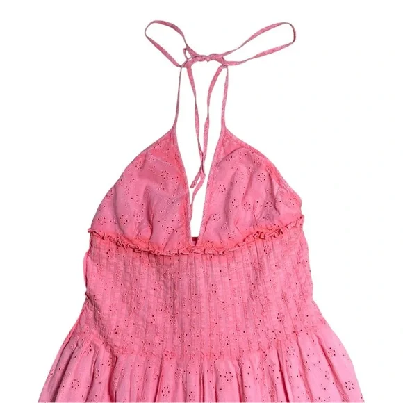 Free People Pink Strapless Pintuck Paradise Maxi Dress Womens S Free People Pink Strapless Pintuck Paradise Maxi Dress Womens S